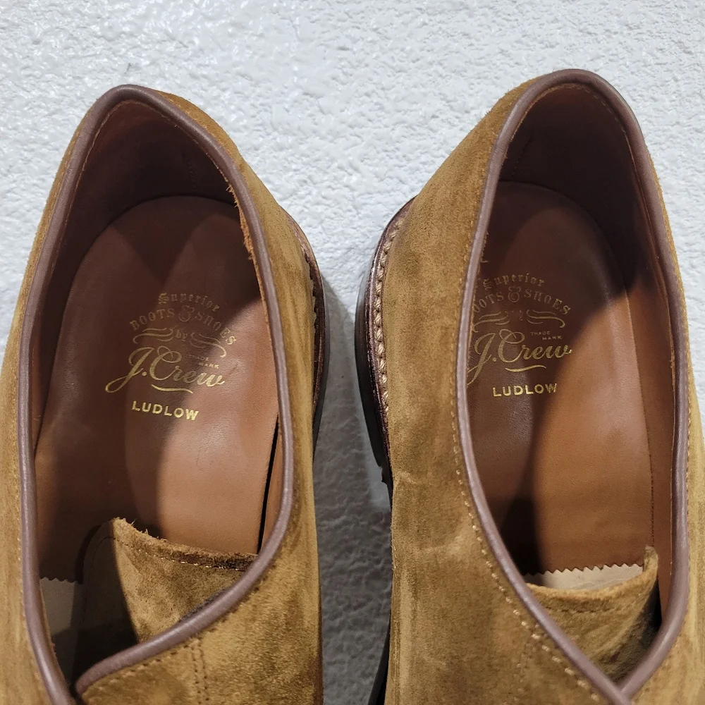 J Crew Ludlow derbys in suede Size 11 Brown Suede BQ151